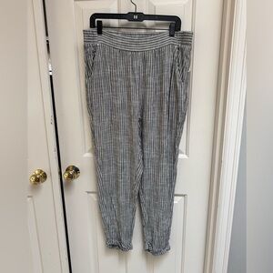 Splendid Viscose/Linen Stripe Pants
